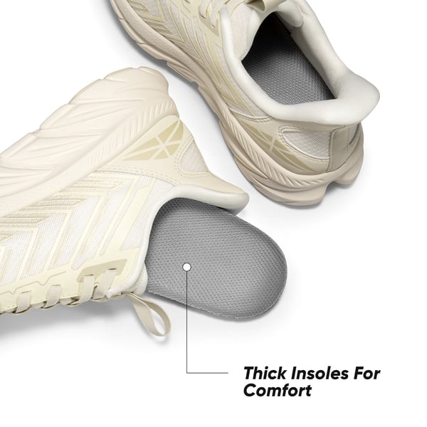 [ALLSWIFIT 2.0] Women's Comfortable Walking Sneakers - IVORY - 4